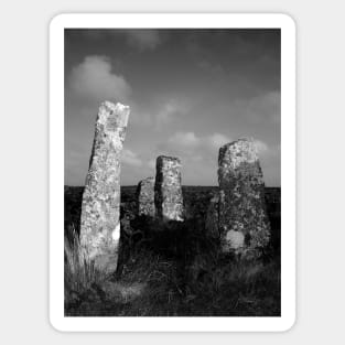 Stones at Zennor Quoit, Cornwall Sticker